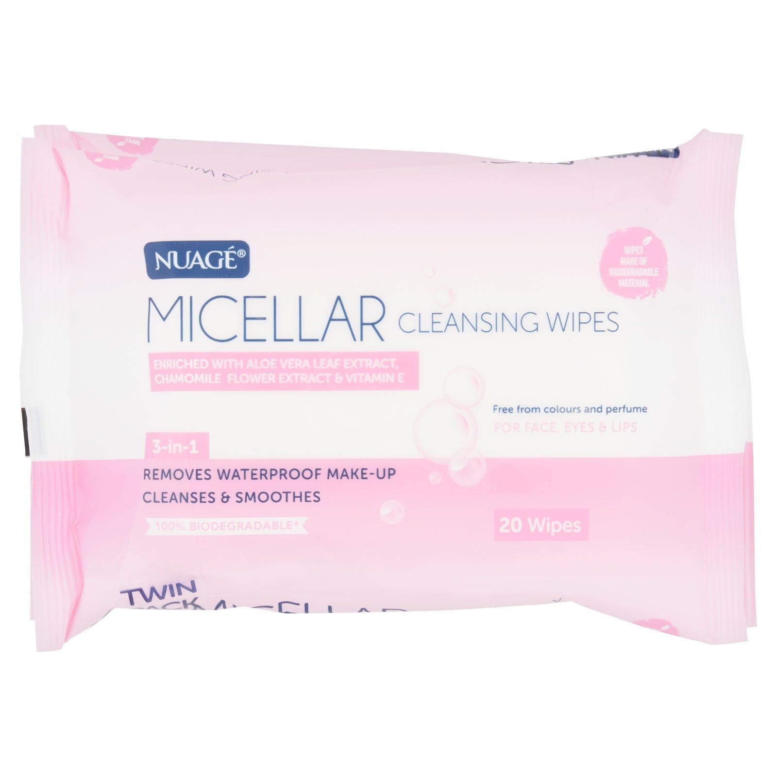Nuage Micellar Cleansing Wipes Twin Pack | High Quality Tissue Product Online - Product Image Nuage Micellar Cleansing Wipes Twin Pack | High Quality Tissue Product Online - Product Image